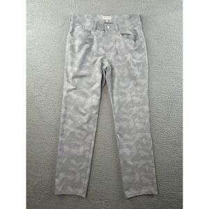 Peter Millar Crown Sport Pants Mens 30x32 (29) EB68 Gale Grey Camo Performance